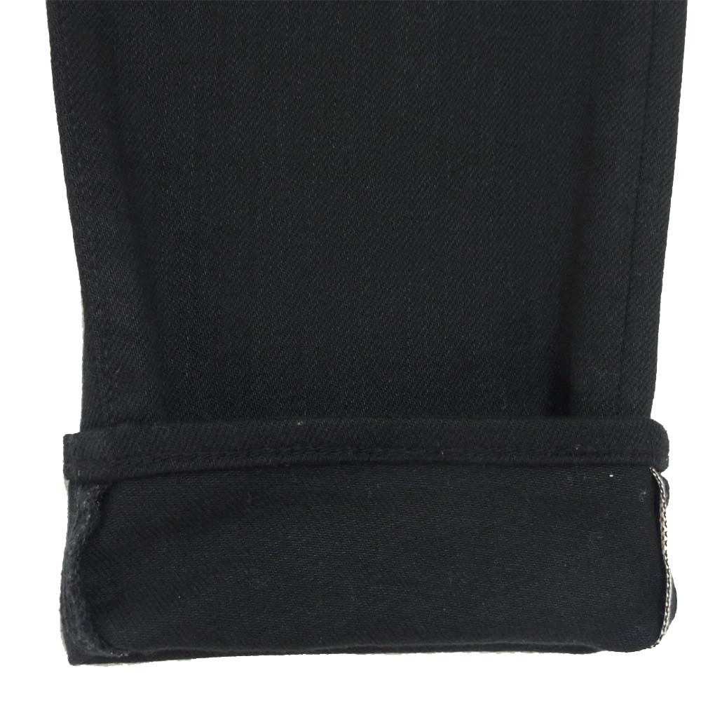 HYSTERIC GLAMOUR ヒステリックグラマー 0241AP20 スタッズ ブラック S デニム スリム パンツ ブラック系 28【中古】