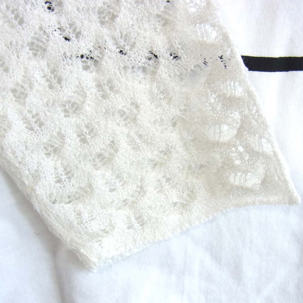 HYSTERIC GLAMOUR ヒステリックグラマー 01203NS01 HYS RABBIT プルオーバー レイヤード ニット トップス ホワイト系 F【新古品】【未使用】【中古】