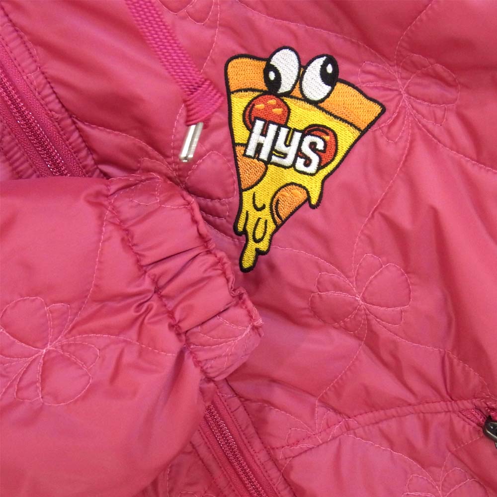 HYSTERIC GLAMOUR ヒステリックグラマー 001203AB01 COMIC アップリケ フーデッド ブルゾン ピンク系 FREE【新古品】【未使用】【中古】