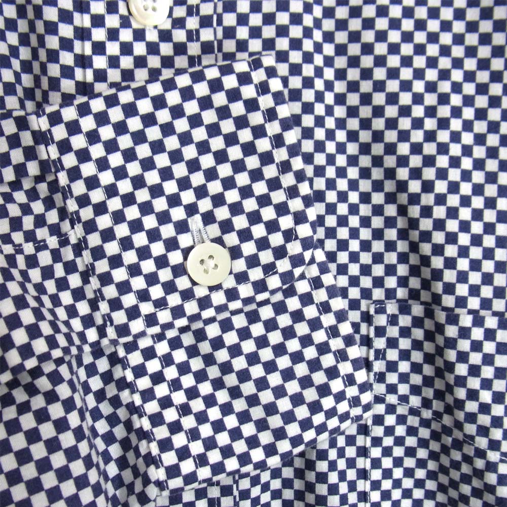 TENDERLOIN テンダーロイン The Stylist Japan スタイリストジャパン B.D L/S SHIRT ボタンダウン 長袖シャツ ネイビー系 M【中古】