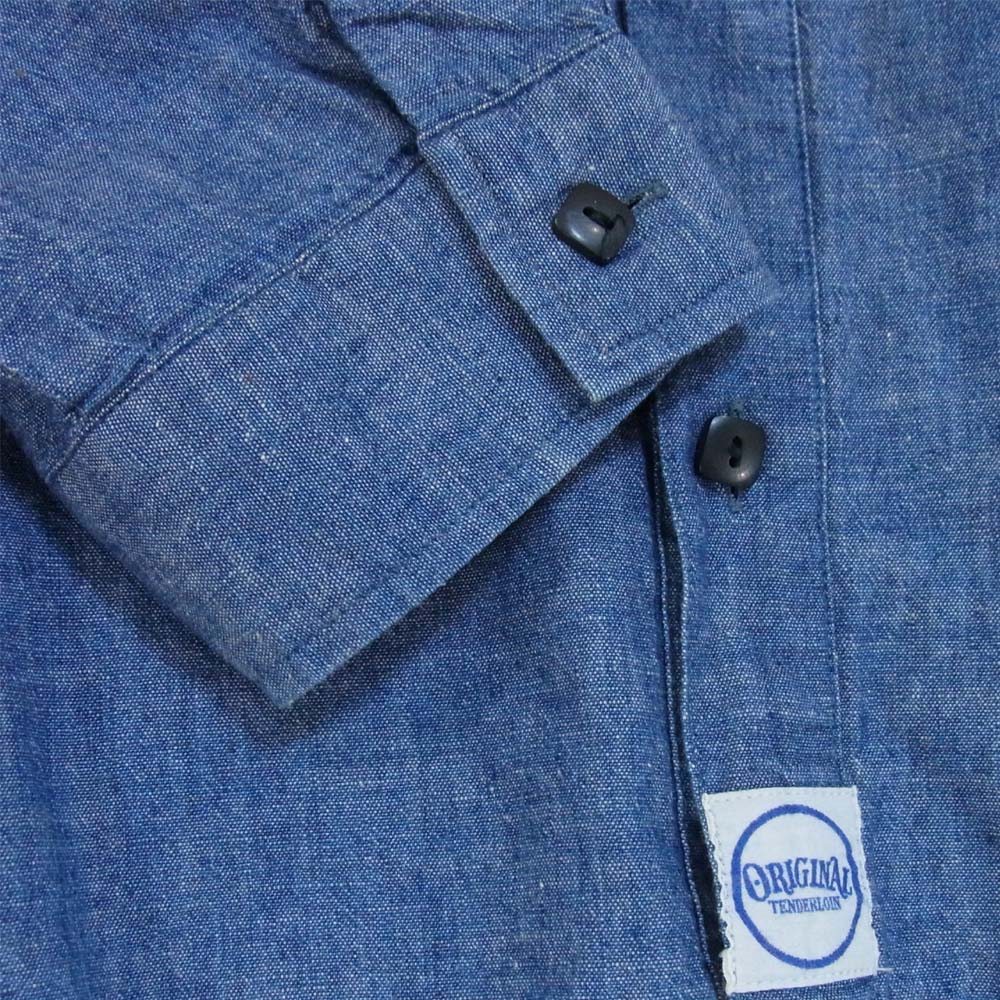 TENDERLOIN テンダーロイン T-HIGH NECK CHAMBRAY SHT インディゴブルー系 M【中古】