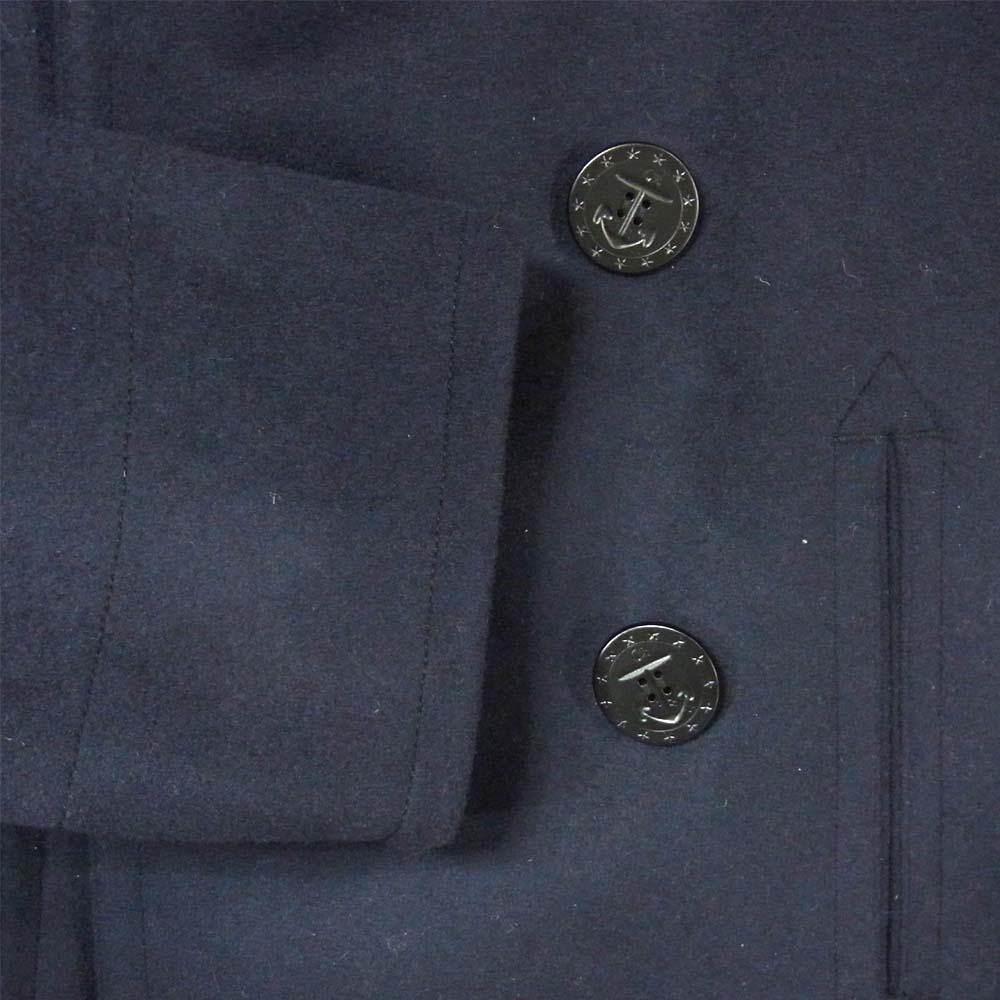 アナトミカ 19AW 530-522-04 Pea Coat Pコート ウール 日本製 ネイビー系 42【新古品】【未使用】【中古】