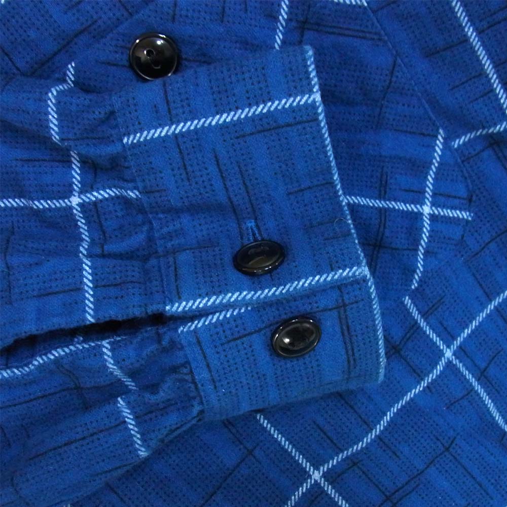 TENDERLOIN テンダーロイン T-PRINT FLANNEL SHT プリント フランネル シャツ ブルー系 M【中古】