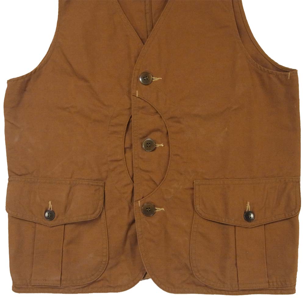 The REAL McCOY'S ザリアルマッコイズ Joe McCOY ジョーマッコイ OUTDOORSMEN ワーク ベスト ブラウン系 38【中古】