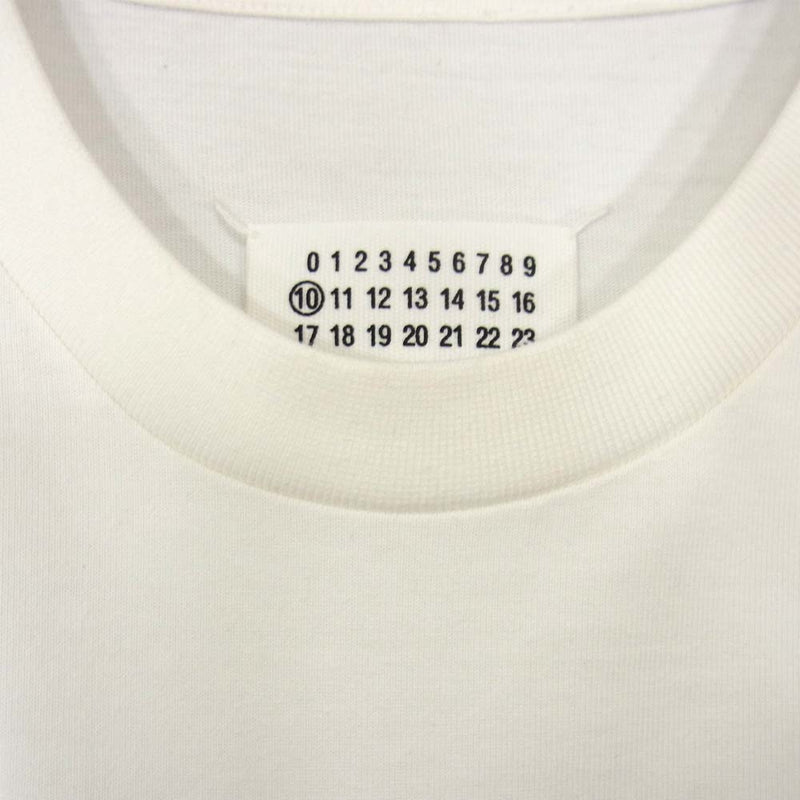 白M新品 メゾン マルジェラ プリント Tシャツ オーバーサイズ 半袖 ホワイトカラーホワイト