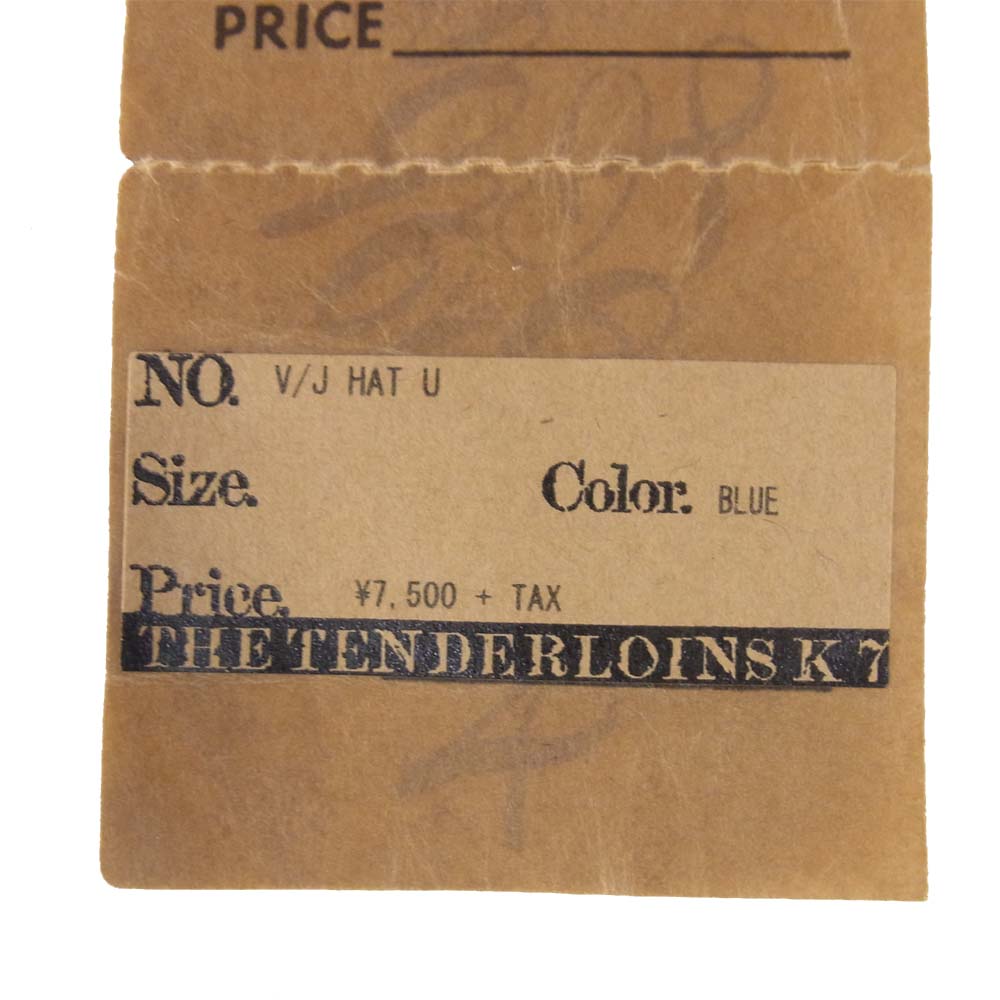 TENDERLOIN テンダーロイン V/J HAT U ハット 日本製 ブルー系【美品】【中古】
