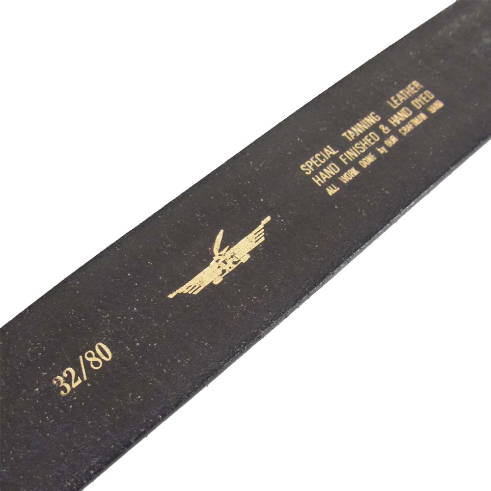 ファニー レザー ベルト ブラック ブラック系 32【中古】