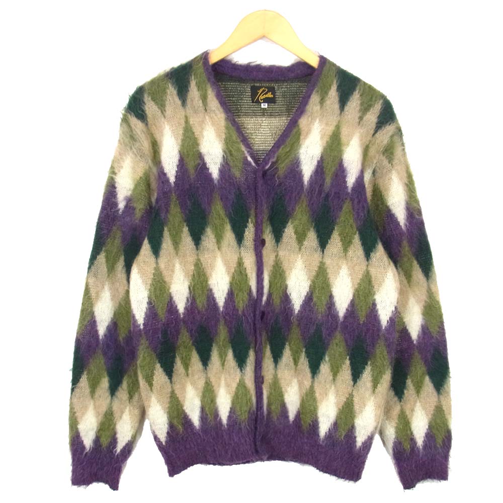 needles ニードルズ モヘアニット パープル アーガイル 少数限定