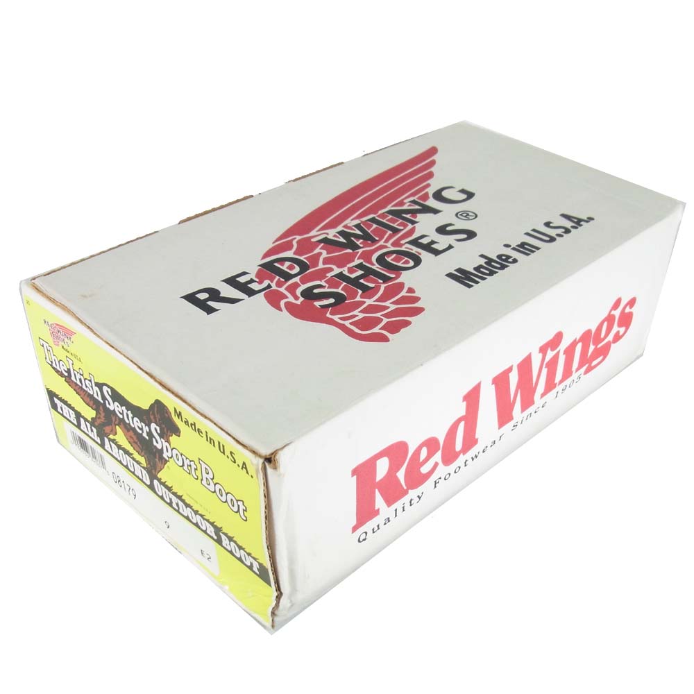 RED WING レッドウィング 四角犬復刻 8179 アイリッシュセッター ブラック系 9【中古】