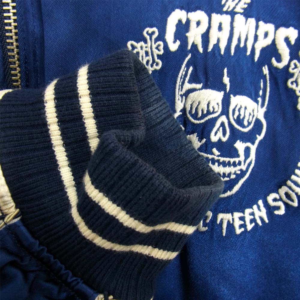 HYSTERIC GLAMOUR ヒステリックグラマー 16SS 0261AB05 THE CRAMPS 刺繍 スカジャン ブルー系 M【中古】