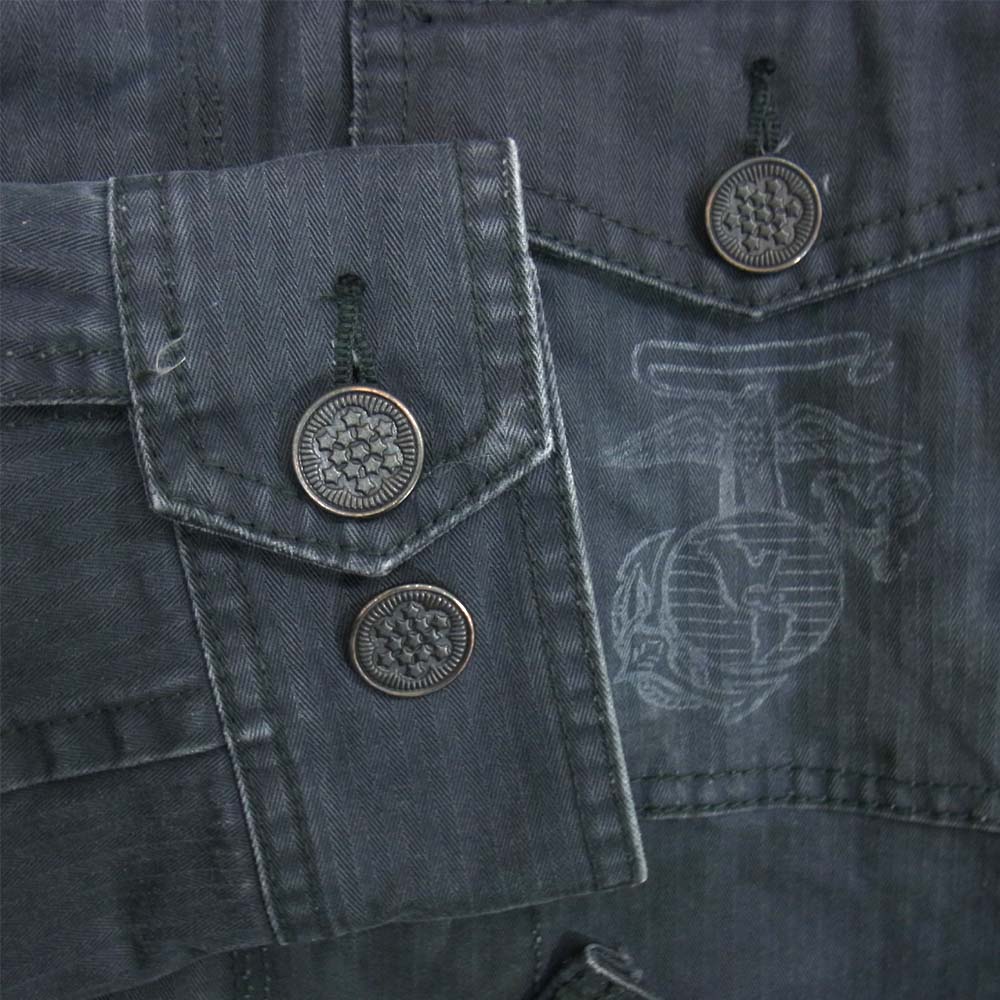 NEIGHBORHOOD ネイバーフッド 14SS 141NYNH-JKM03 B-40 HBT C-JKT ヘリンボーン ミリタリージャケット グレー系 M【中古】