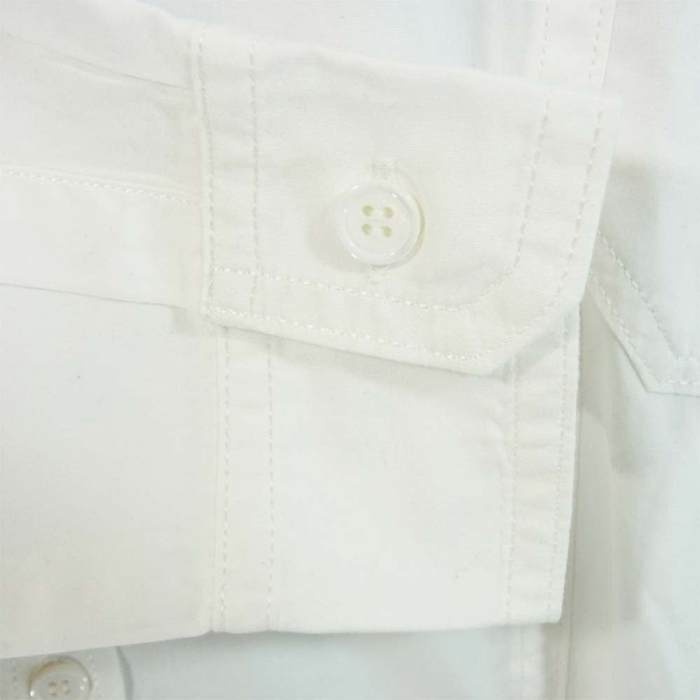 Yohji Yamamoto ヨウジヤマモト POUR HOMME プールオム HK-B01-001 環縫ブロードG 細スタンド 環縫い シャツ ホワイト系 4【中古】