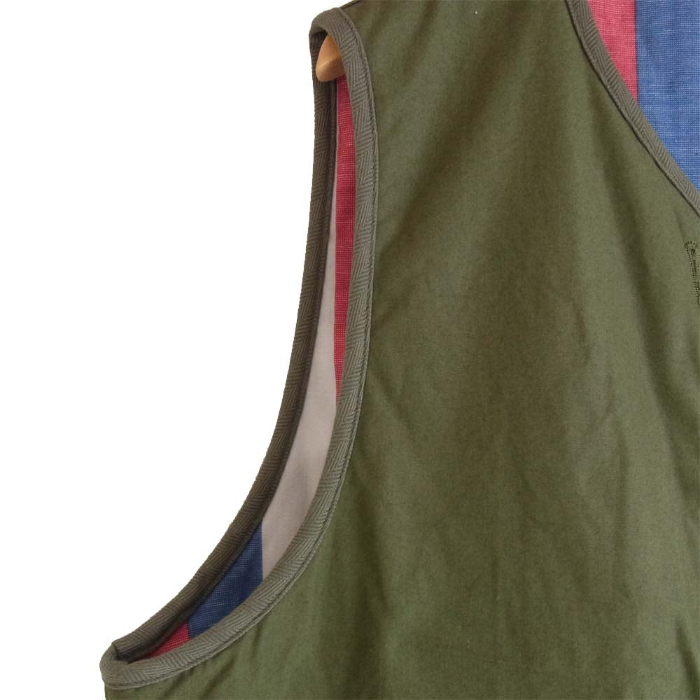 VISVIM ビズビム 0120205013017 20AW IRIS LINER VEST リバーシブル アイリス ライナー ベスト カーキ系 5【美品】【中古】