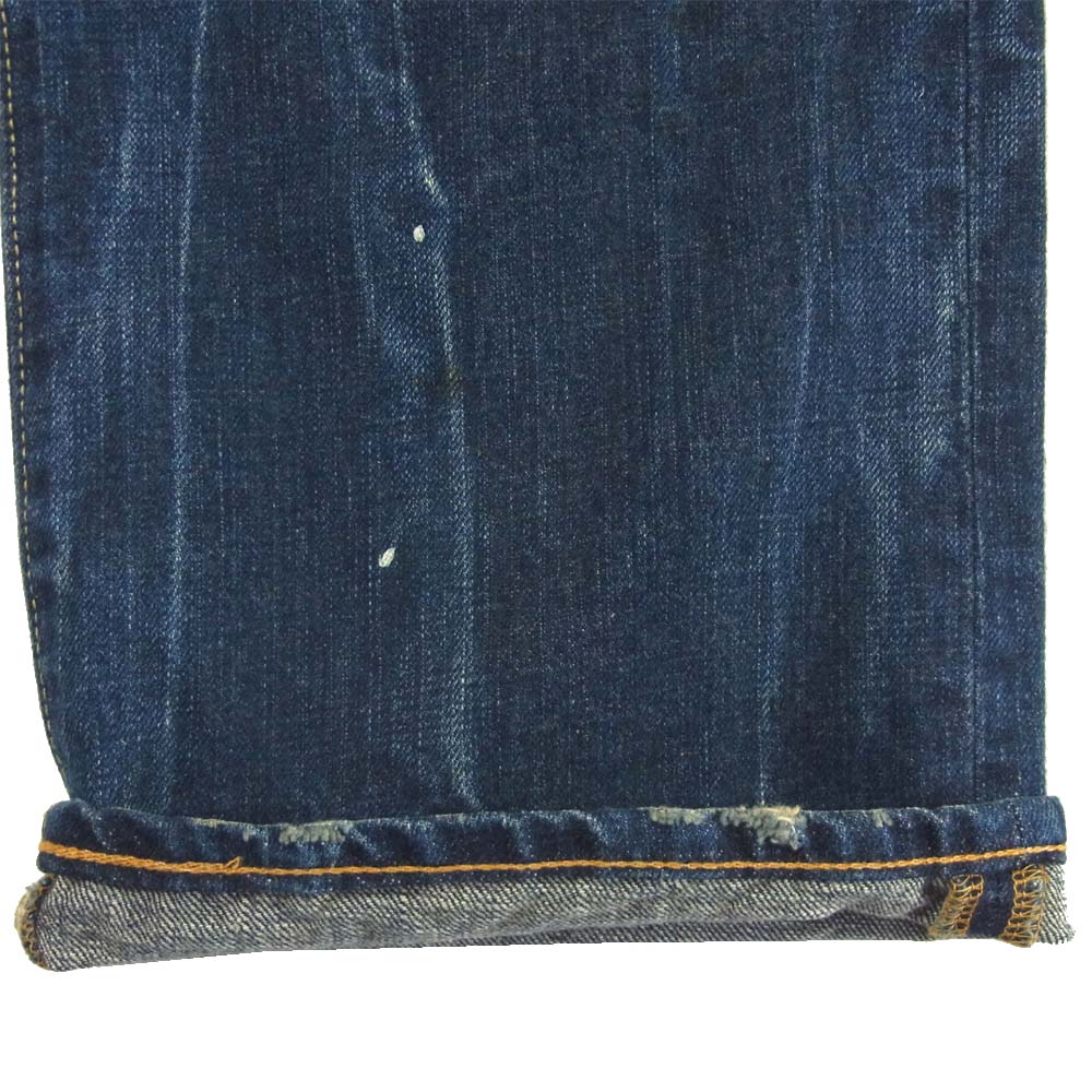 SOPHNET. ソフネット SOPH-120102 ペインティング ダメージ デニム パンツ コットン 日本製 インディゴブルー系 M【中古】