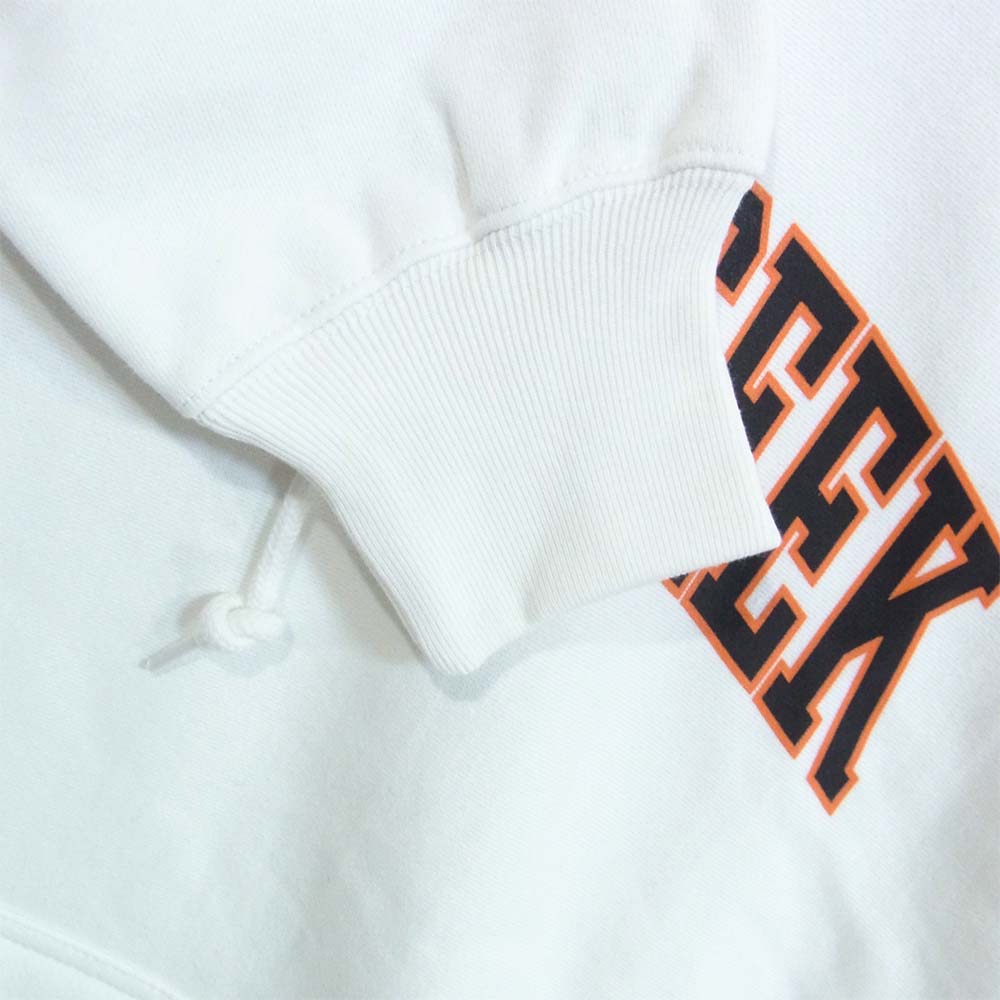 HideandSeek ハイドアンドシーク 20SS HC-020620 カレッジ ロゴ フーディ パーカー ホワイト系 L【新古品】【未使用】【中古】