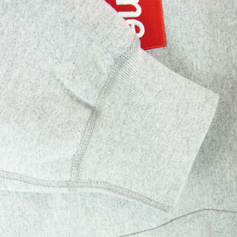 Supreme シュプリーム 20AW Cross Box Logo Hooded Sweatshirt クロス ボックス ロゴ パーカ グレー系 L【極上美品】【中古】