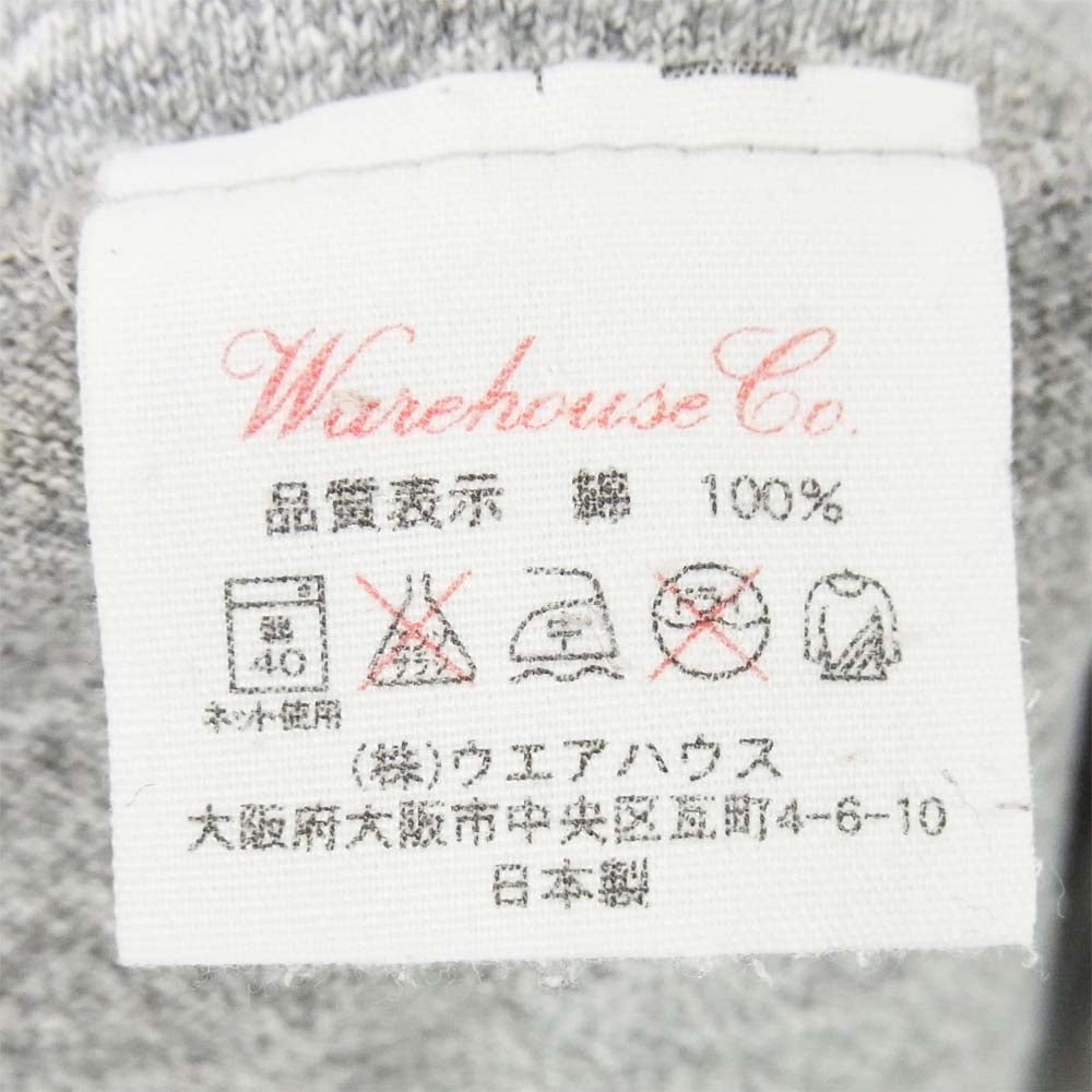 WAREHOUSE ウエアハウス メランジ カレッジ Tシャツ グレー系 M【中古】