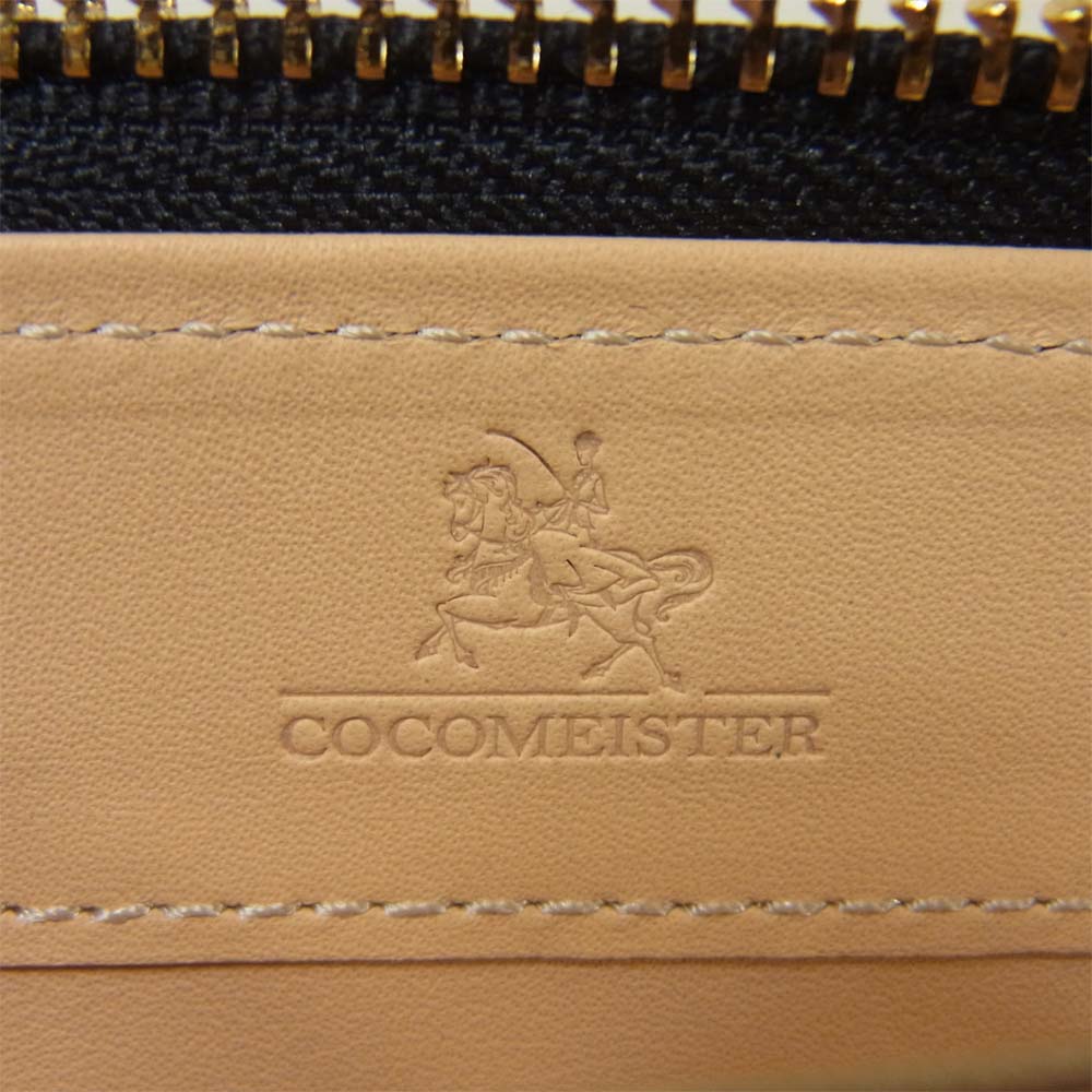 COCOMEISTER ココマイスター ブライドル グランドウォレット ラウンドジップ 長財布 グレー系【極上美品】【中古】