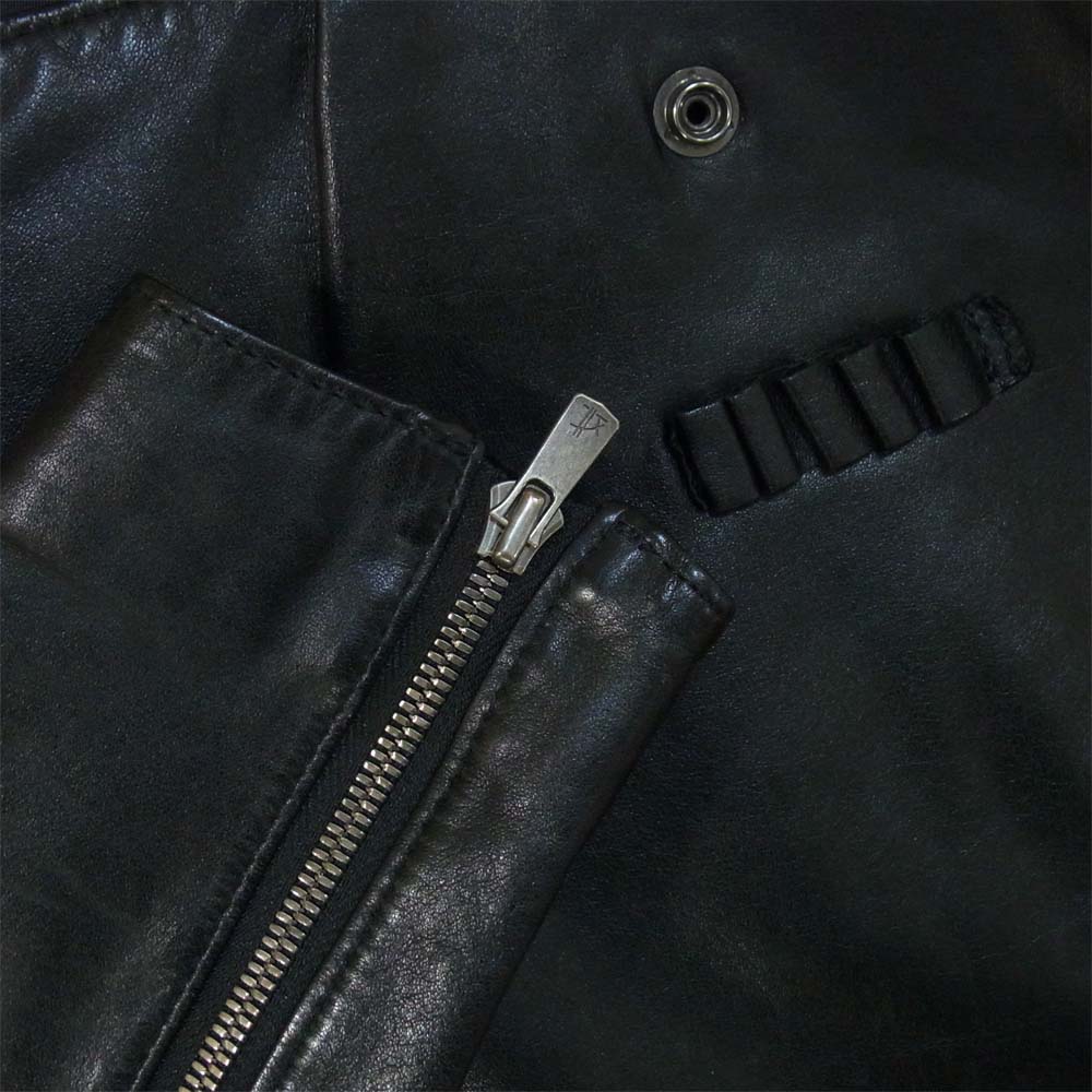ダーン 牛革 カウレザー 3連ベルト ダブルライダース ブラック系 1【中古】