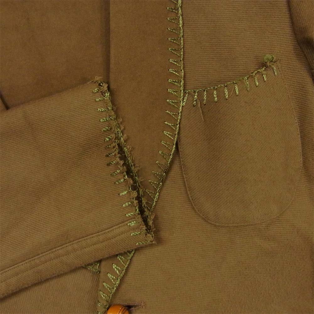 エムズブラック 112553 ショールカラー 2B テーラード ジャケット コットン 日本製 ブラウン系 40【中古】