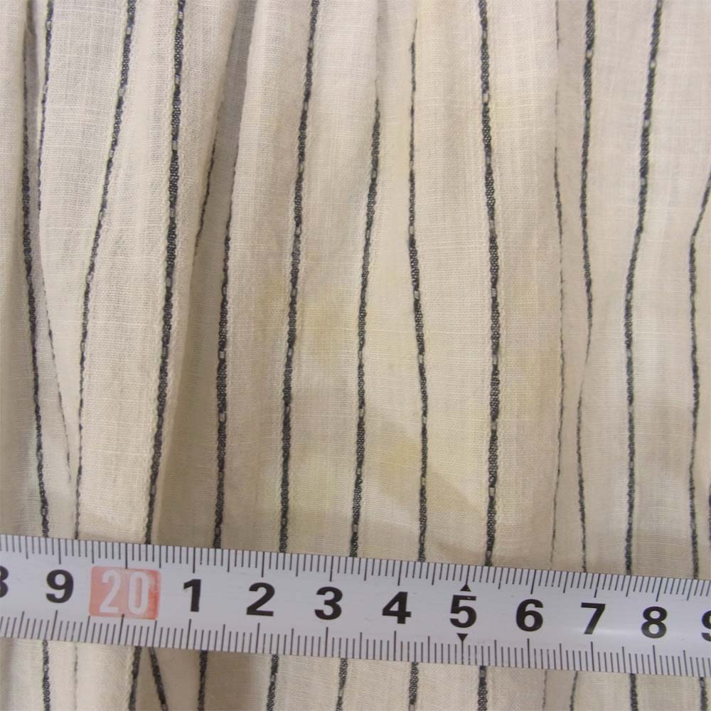 The REAL McCOY'S ザリアルマッコイズ DOUBLE DIAMOND ストライプ 長袖シャツ ホワイト系 16【中古】