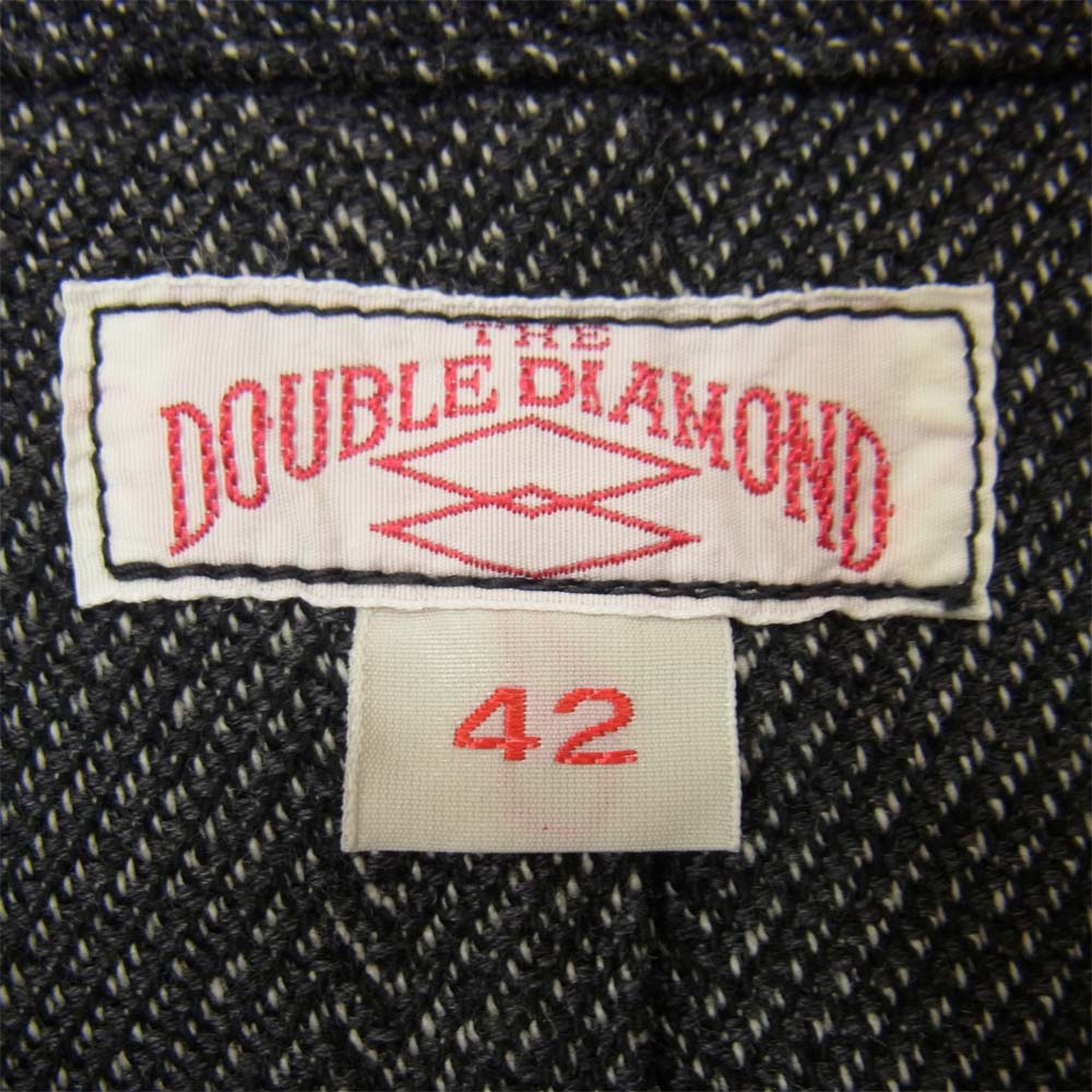 The REAL McCOY'S ザリアルマッコイズ DOUBLE DIAMOND ヘリンボーン ベスト ダークグレー系 42【中古】