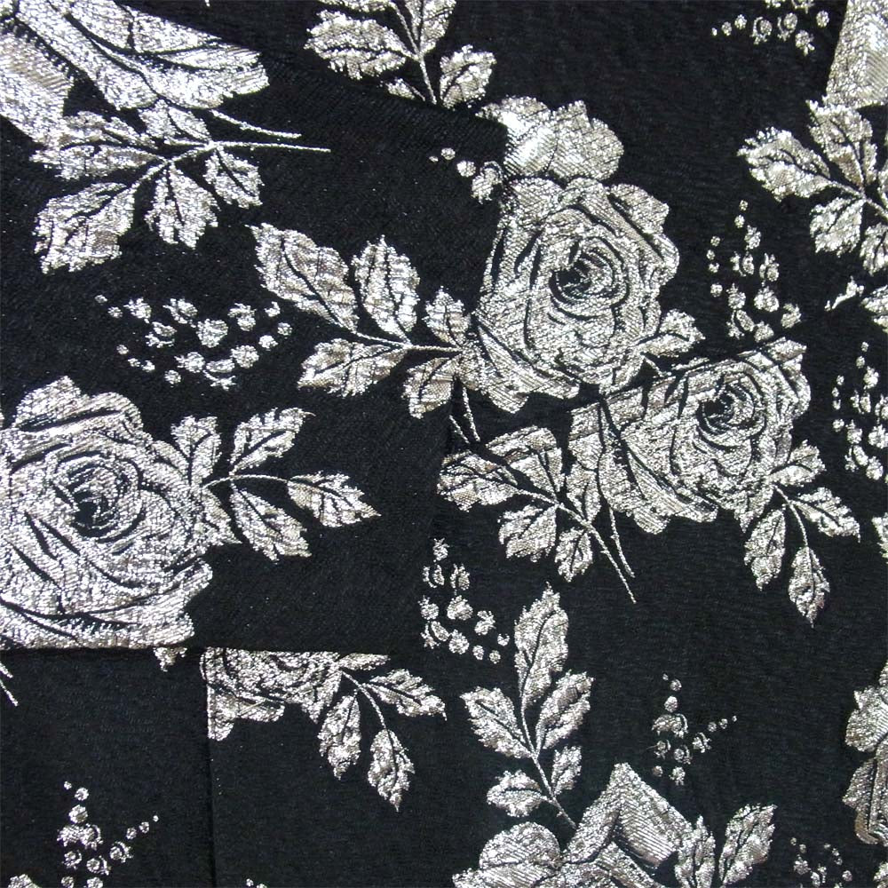 ルッツヒュエル LZ-A19-0000-484 COUTURE HOODIE メタル混 花柄 パーカー ブラック×シルバー系 OS【美品】【中古】