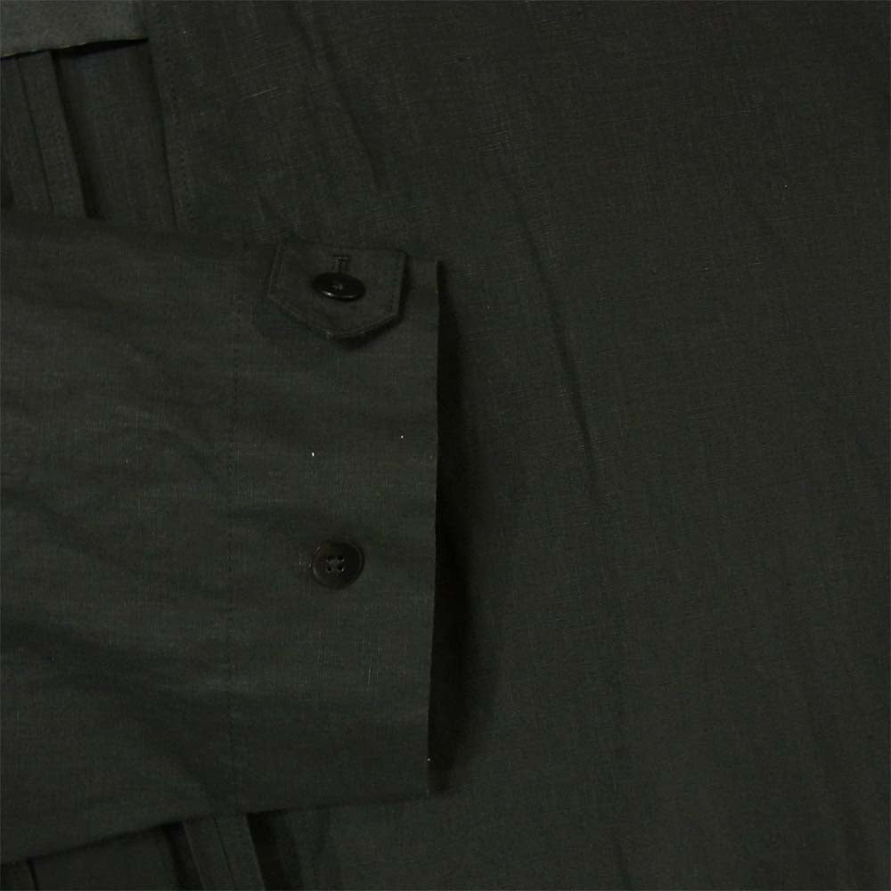 エイトン 20SS 6901463 LINEN WEATHER GAWN COAT リネン ウェザー ガウン コート ブラック系 04【中古】