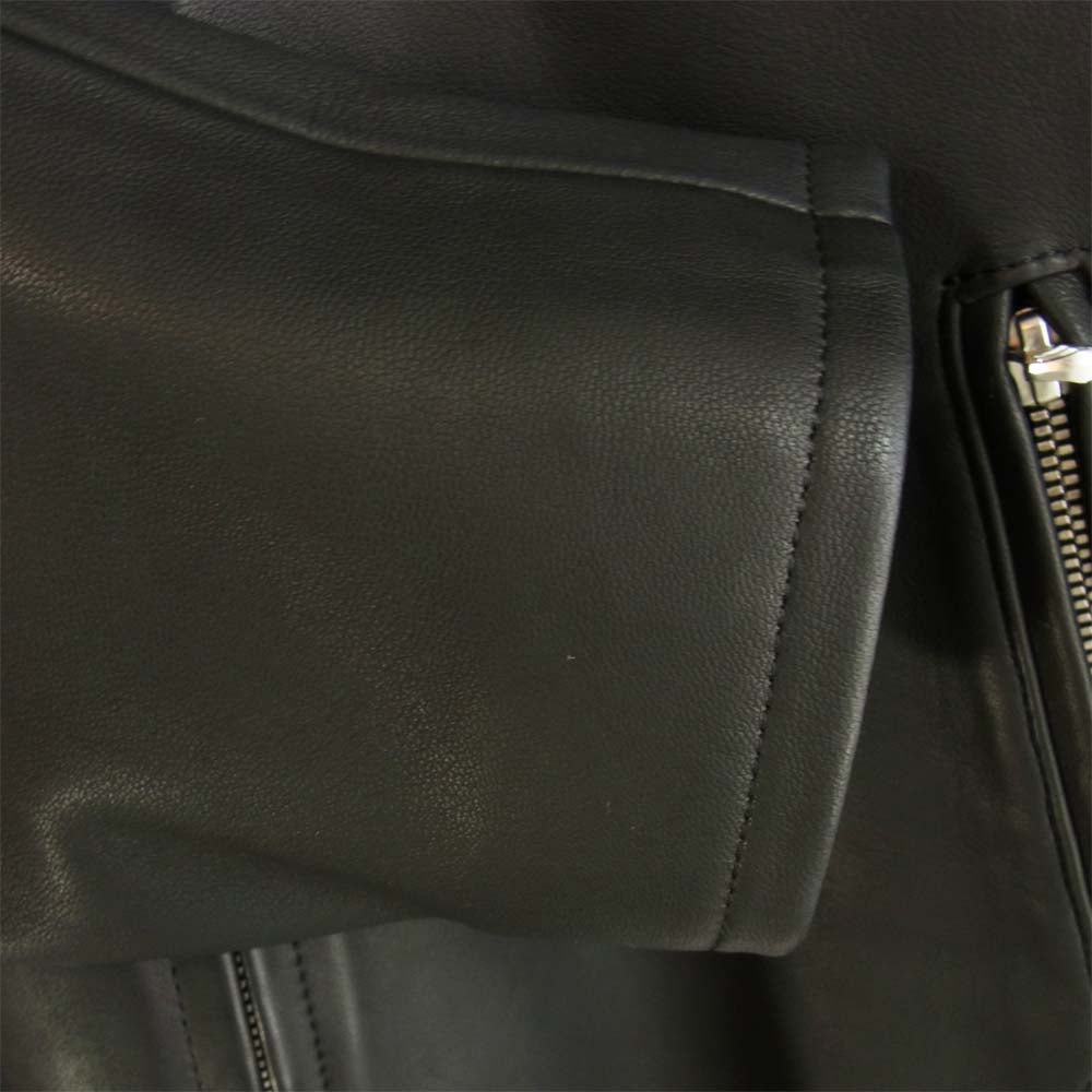 イサムカタヤマ バックラッシュ 1920-01 シングル ラムレザー ライダース ジャケット ブラック系 XL【美品】【中古】