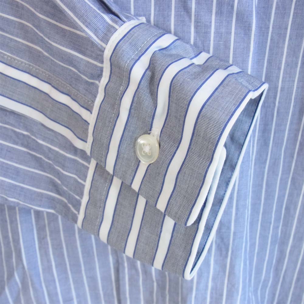 アンルート 切替 ストライプ シャツ ブルー系 2【中古】