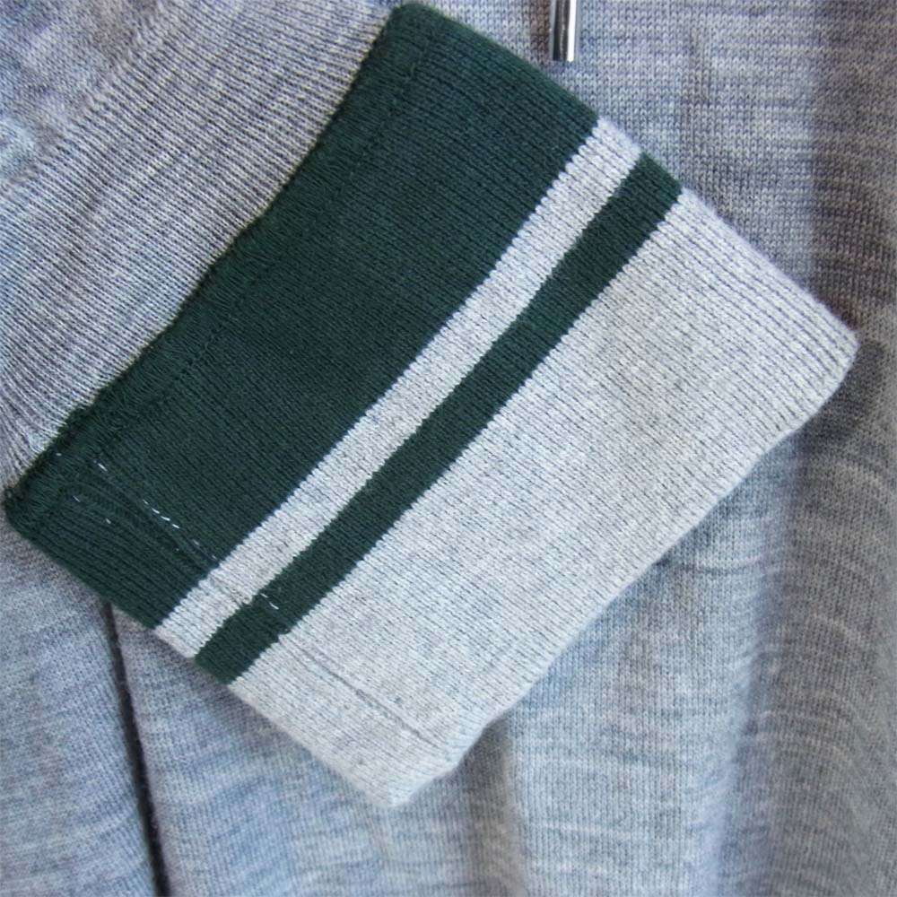 Sacai サカイ 19-02139M ×JOHN SMEDLEY ジョン スメドレー ニット 切替 プルオーバー グレー系 2【中古】