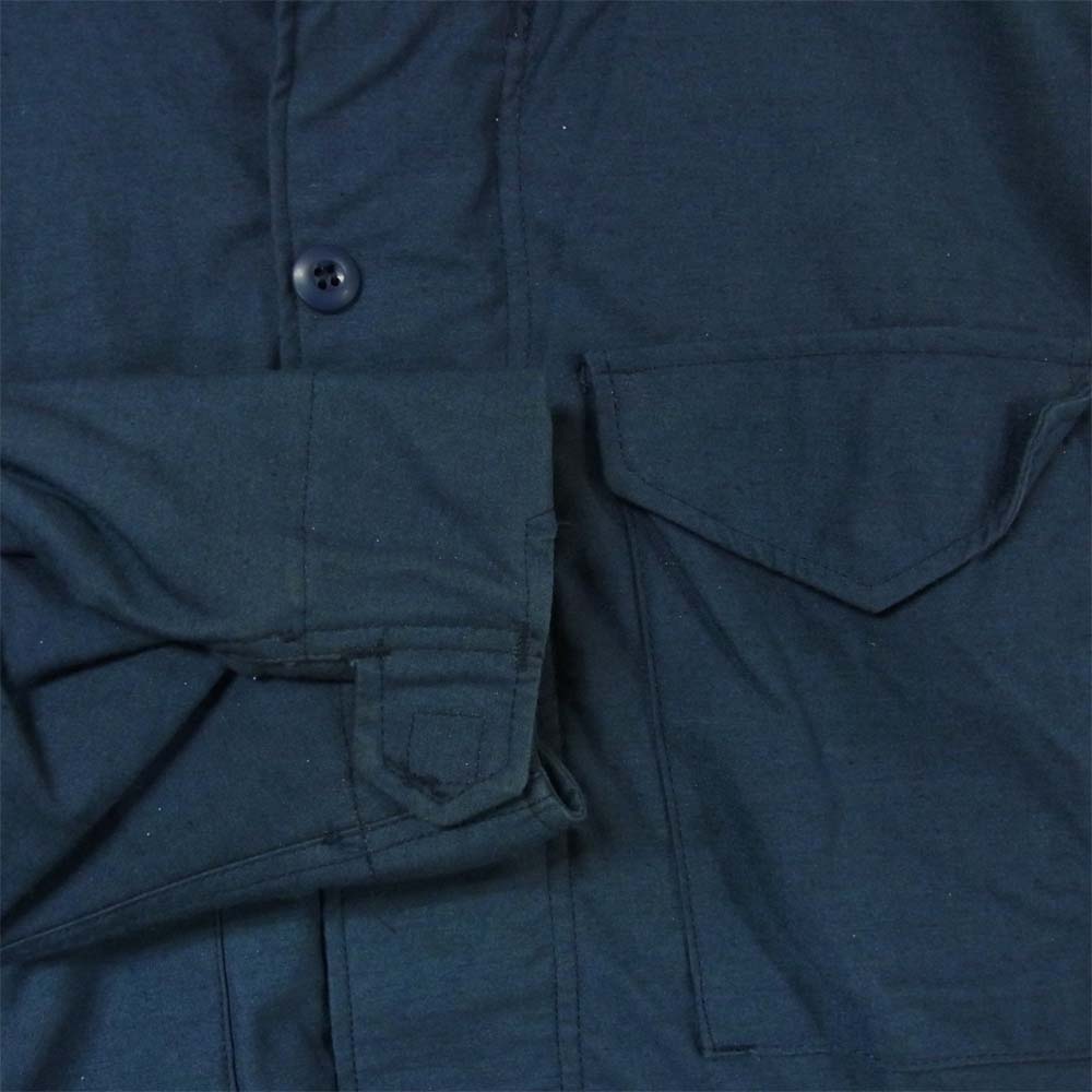 ALPHA アルファ USA製 M-65 ミリタリージャケット アメリカ製 ネイビー系 S【中古】