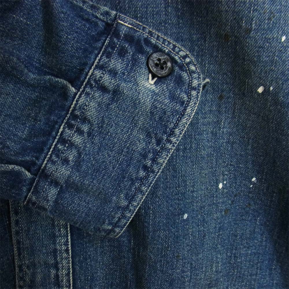 SUGAR CANE シュガーケーン デニムシャツ インディゴブルー系 XL【中古】