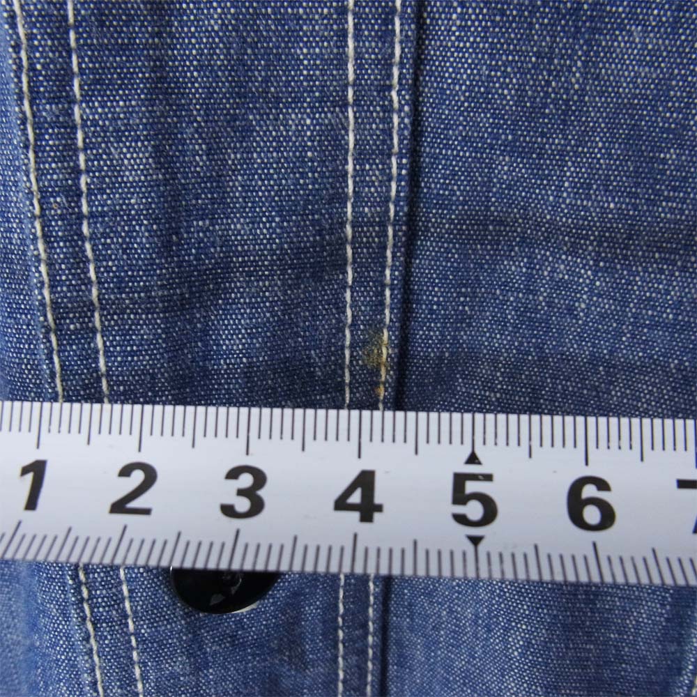 STUDIO D’ARTISAN ステュディオダルチザン デニム ワーク 長袖シャツ インディゴブルー系 44【中古】