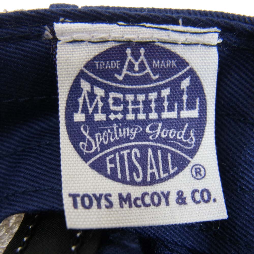 TOY'S McCOY トイズマッコイ ストライプ メッシュ キャップ ネイビー系【中古】