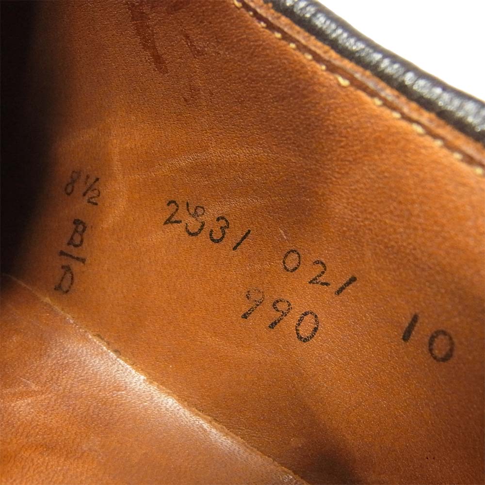 ALDEN オールデン 990 leather プレーントゥ コードバン レザー シューズ アメリカ製 ブラウン系 8.5D【中古】