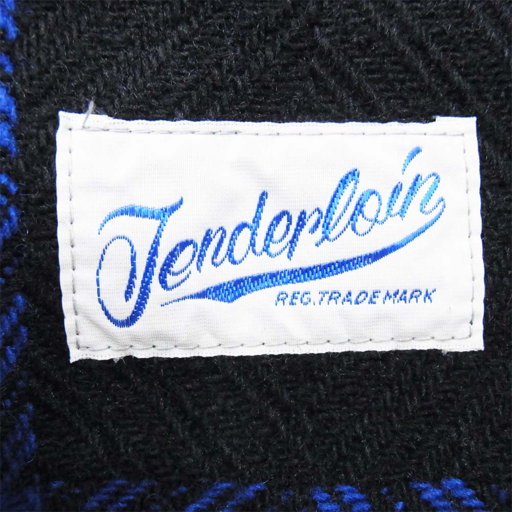 TENDERLOIN テンダーロイン T-BUFFALO SHT JKT バッファロー チェック シャツ ジャケット 黒×青 M【中古】