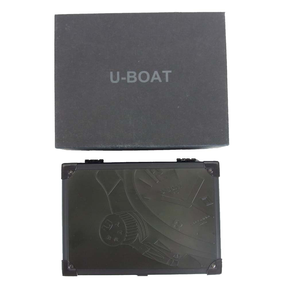 ユーボート U-6497 フライトデック 裏スケ 手巻き 腕時計 シルバー系 ブラック系【中古】