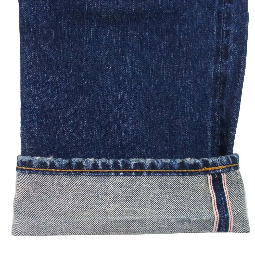 HYSTERIC GLAMOUR ヒステリックグラマー 0213AP13 RW CLASH加工 ダメージ加工 スタッズ デニムパンツ インディゴブルー系 32【中古】
