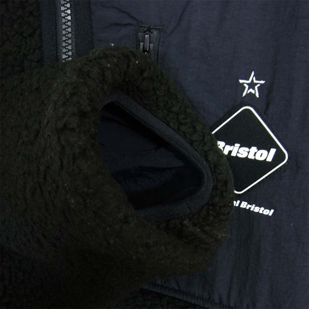 F.C.R.B. エフシーアールビー FCRB-202056 POLARTEC BOA FLEECE REVERSIBLE BLOUSON ポーラテック ボア フリース リバーシブル ブルゾン ブラック系 L【中古】