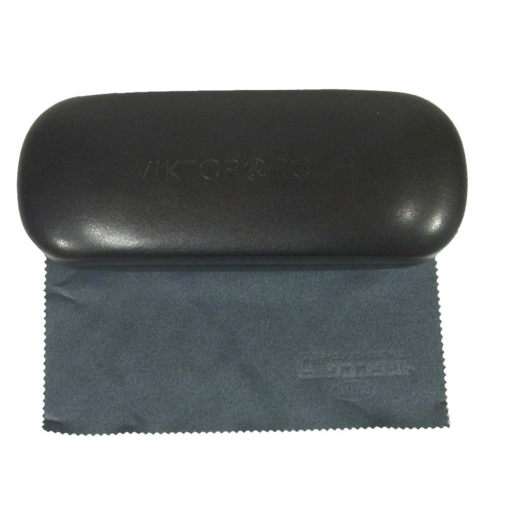 VIKTOR&ROLF ヴィクターアンドロルフ 70-0074 ウェリントン 眼鏡 メガネ 日本製 ブラック系 53□15-140【中古】
