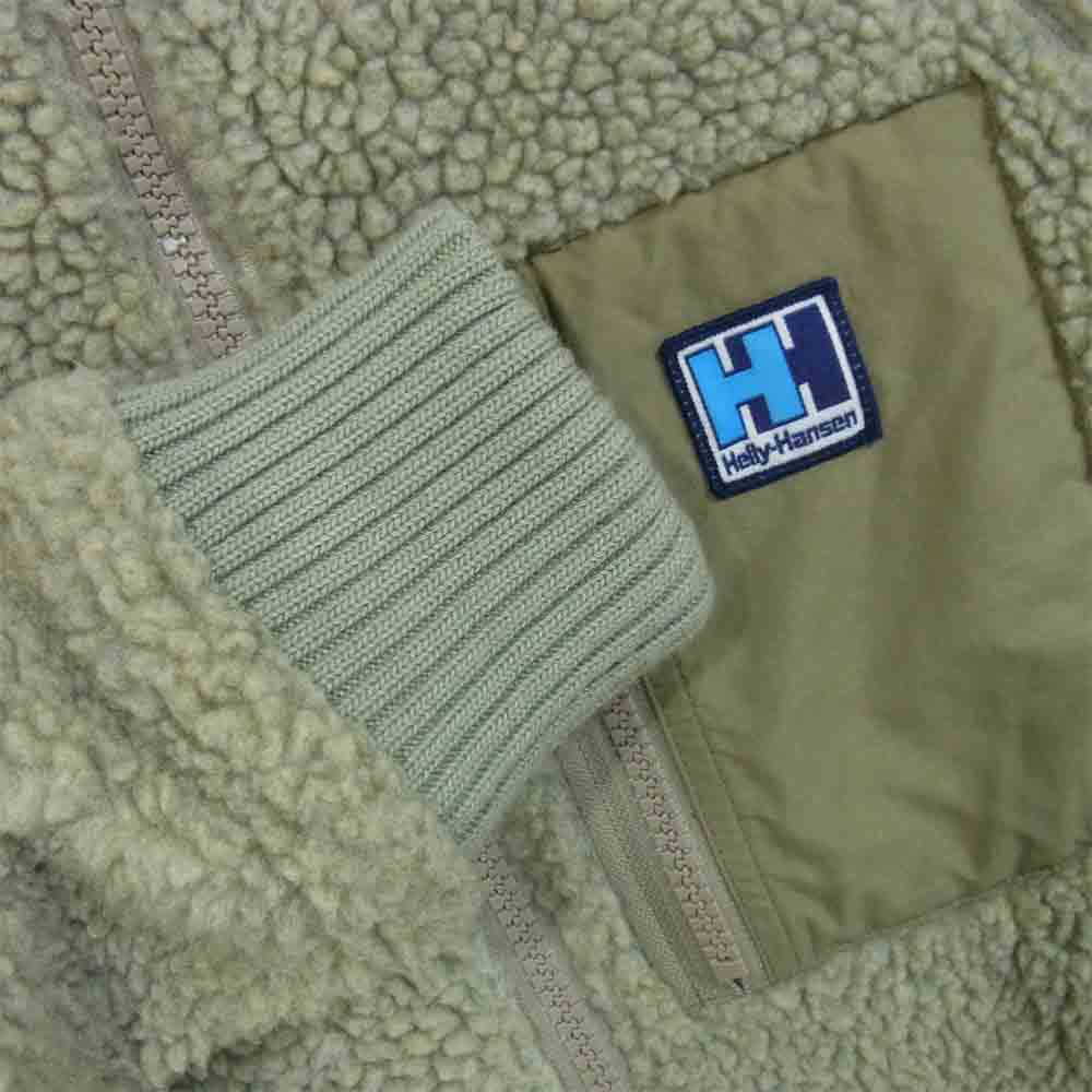 ヘリーハンセン HOE51852 FIBERPILETHERMO Hoodie ファイバーパイルサーモフーディ フリース パーカー カーキグレー系 M【美品】【中古】