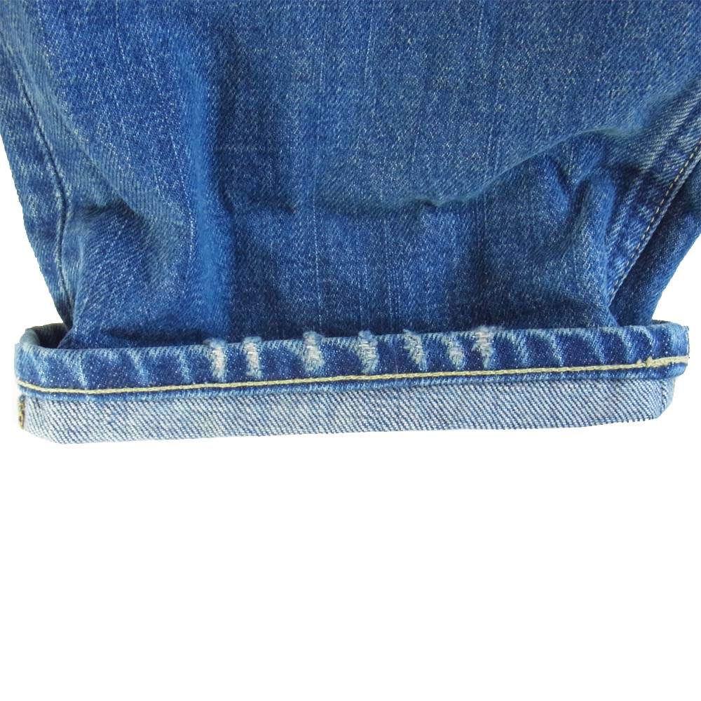 VISVIM ビズビム 18SS 0118105005027 SOCIAL SCULPTURE 03 DAMAGED ソーシャル スカルプチャー ダメージ デニムパンツ インディゴブルー系 W38【中古】
