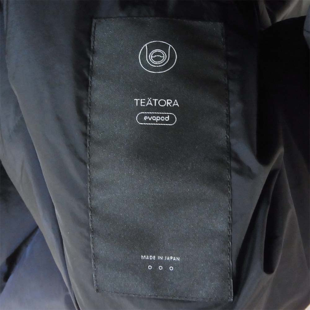 TEATORA テアトラ ROOMKEY VEST evapod ルームキー ダウン ベスト サイズ3 ブラック系 3【中古】