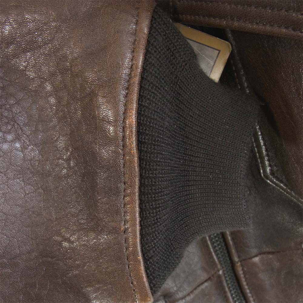 AVIREX アヴィレックス G-1 ジャケット ワッペン インディアン ブランケット ブラウン系 S【中古】