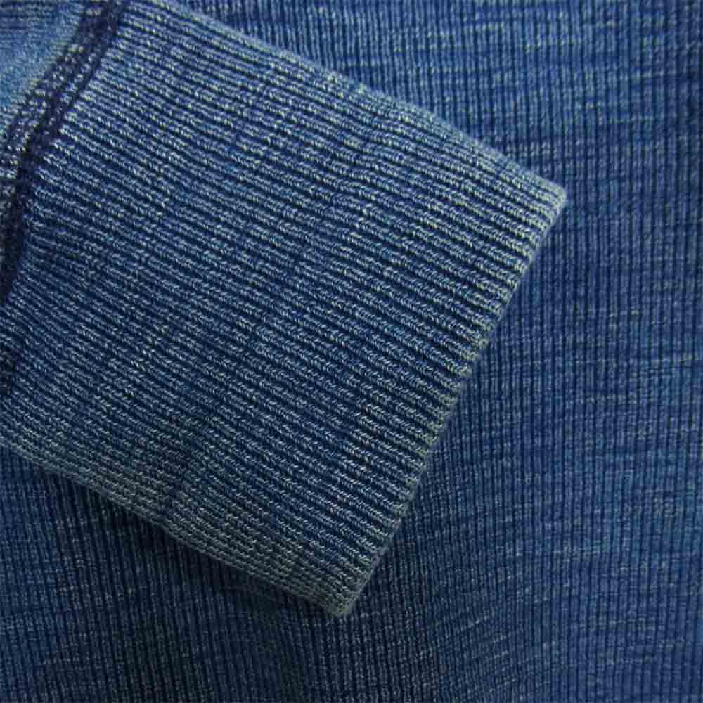 RRL ダブルアールエル MNRRKNIM1E00023 国内正規品 インディゴ サーマル クルーネック カットソー ネイビー系 S【中古】