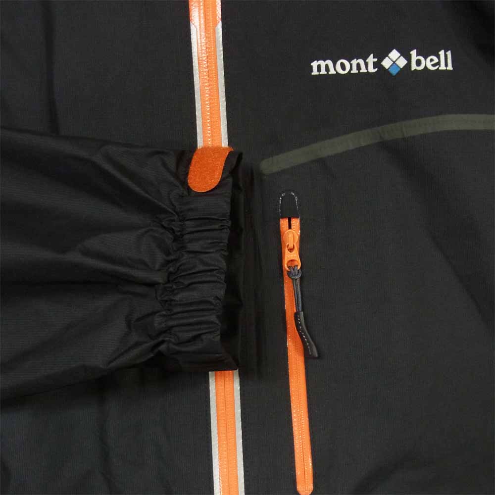 mont-bell モンベル 1128277 トレントフライヤー ナイロン ジャケット マウンテン パーカー ブラック系 オレンジ系 S【美品】【中古】