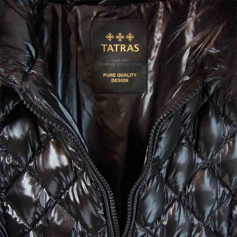 TATRAS タトラス LTA16A4399 国内正規品 PALMA パルマ ファーフード ダウン コート ブラック系 2【中古】