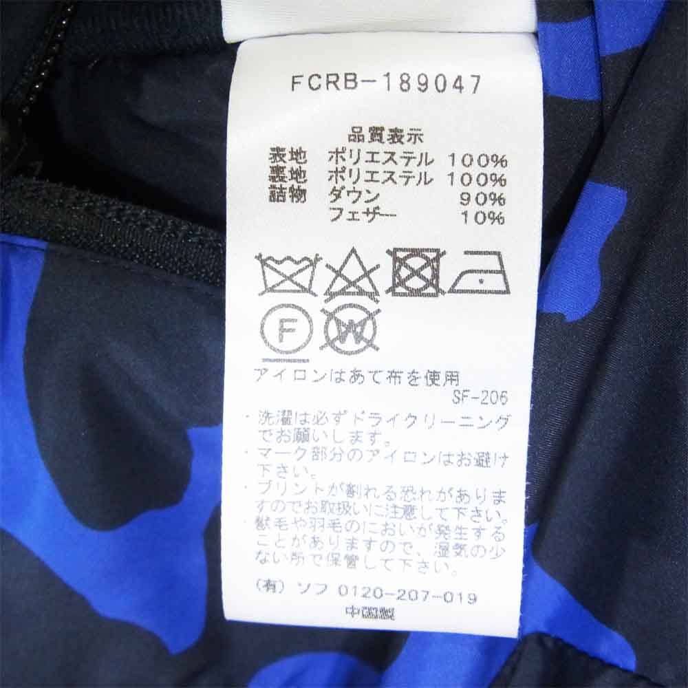 F.C.R.B. エフシーアールビー FCRB-189047 REVERSIBLE DOWN VEST リバーシブル ダウンベスト ブラック系 S【中古】