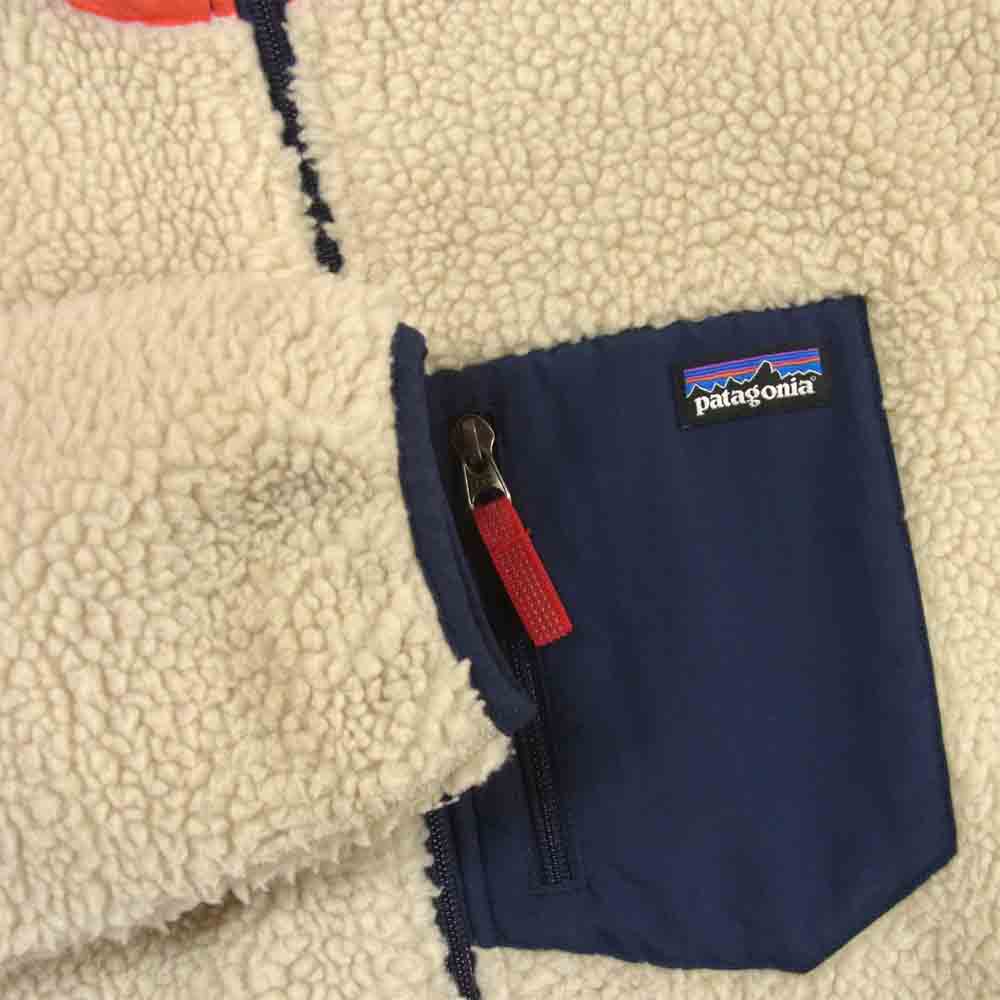 patagonia パタゴニア STY65625 Kid's Classic Retro-X キッズ レトロX フリース ジャケット ベージュ系 XXL【中古】